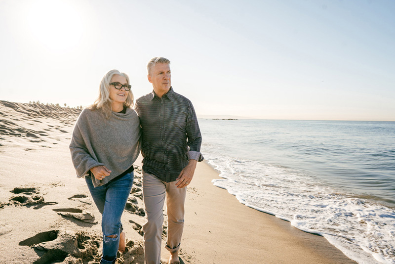 Senior Couple enjoying vacation together